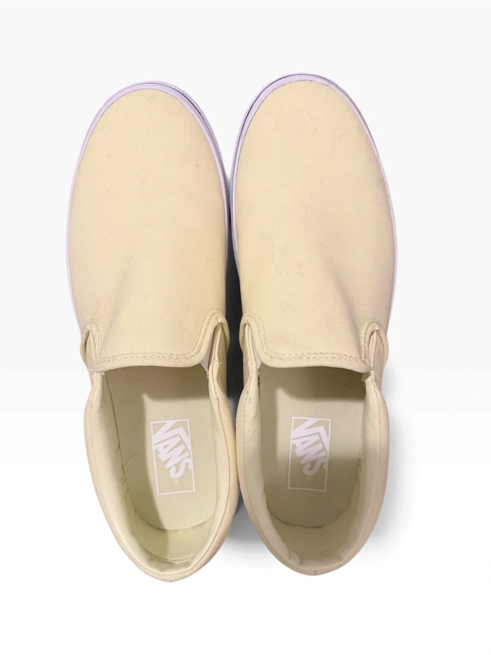 Vans Slip-On Asher Platform Sneakers - Pale Yellow